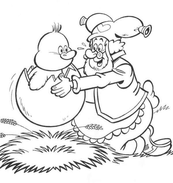 coloriage le lutin de paques